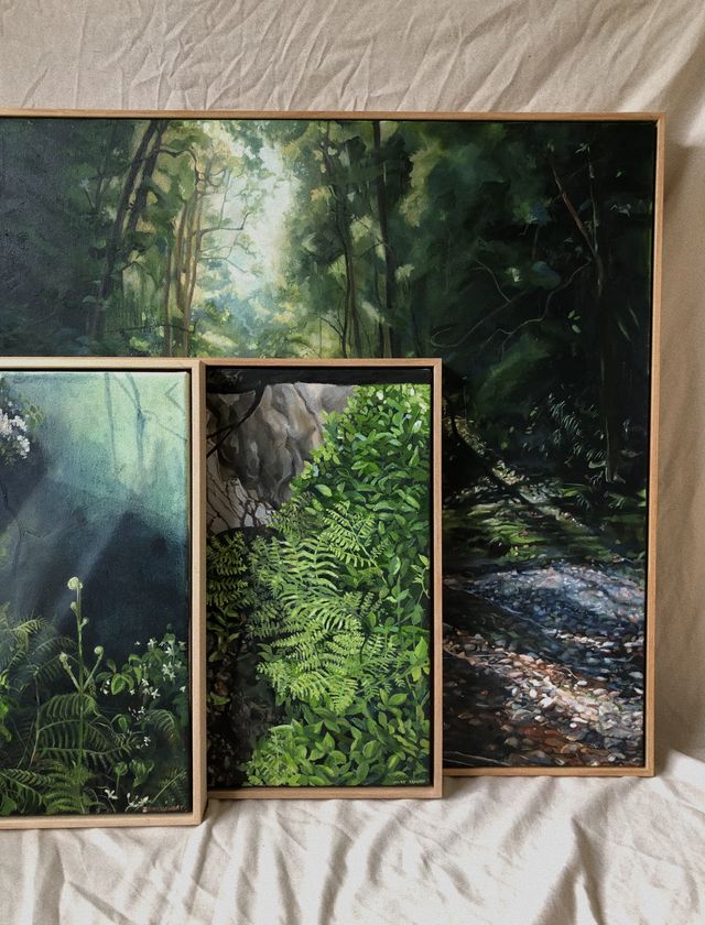 Oasis, Original Framed Oil Painting, 100x80cm