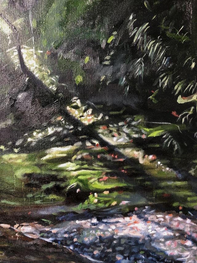 Oasis, Original Framed Oil Painting, 100x80cm